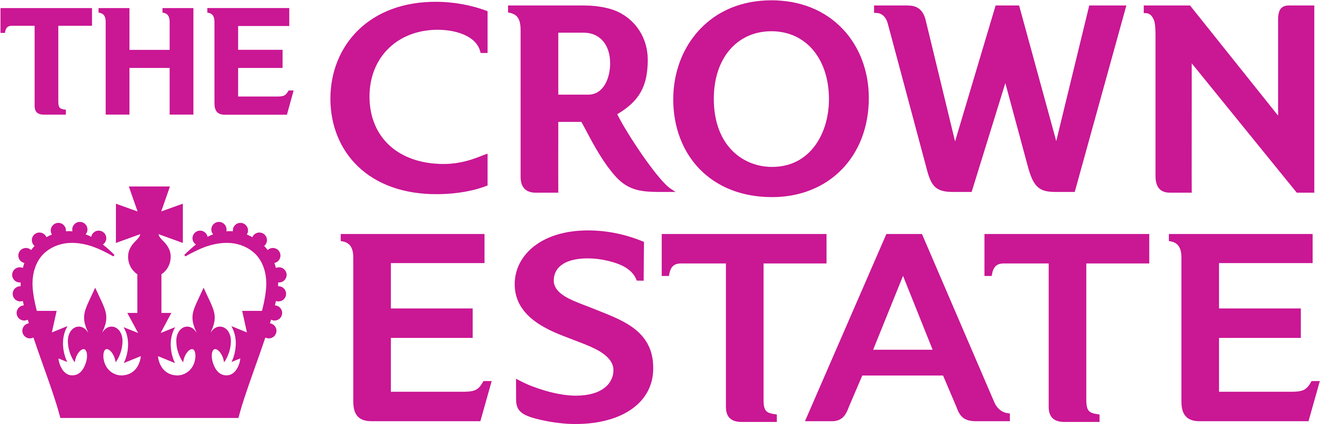 The Crown Estate Logo, Pink - Crown Estate (4500x1442)