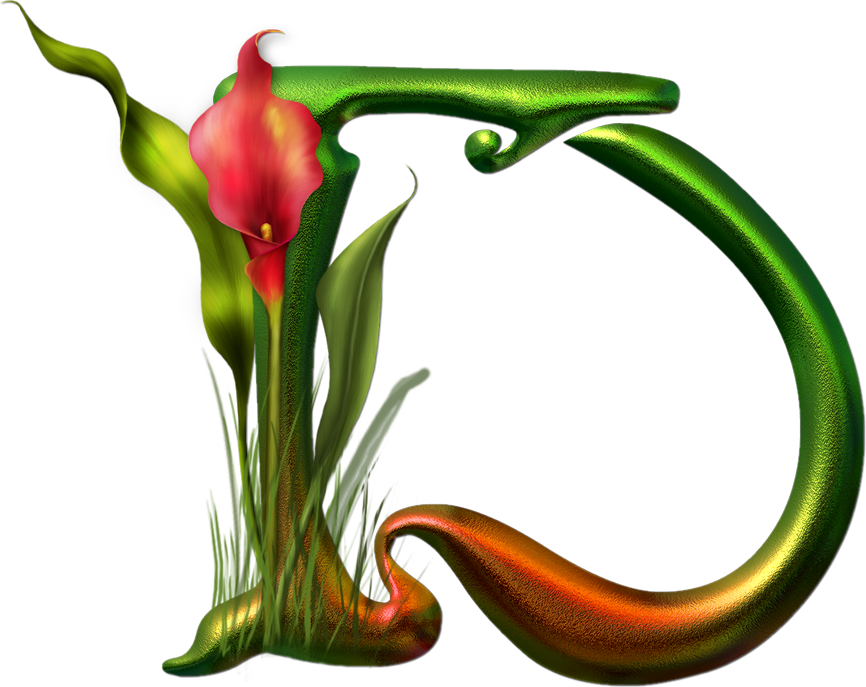 Chiffres Et Lettres Pour Vos Créations - Alphabets D (866x687)