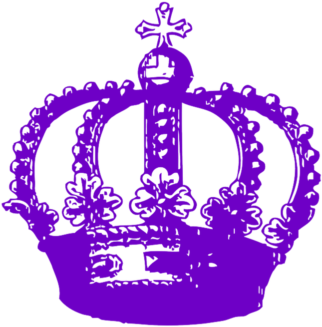 Crown, Royal, Purple, Luxury, King, Queen, Symbol - Juicy Couture Clip Art (720x720)