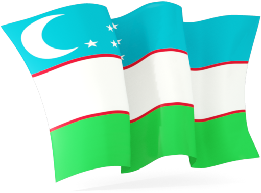 Illustration Of Flag Of Uzbekistan - India Waving Flag Png (640x480)