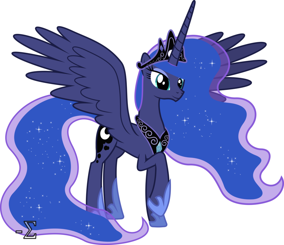 Regal Princess Luna By 90sigma - My Little Pony Princess Luna (962x830)
