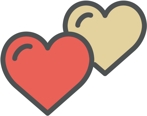 Icône Double Coeur - Feeling (512x512)