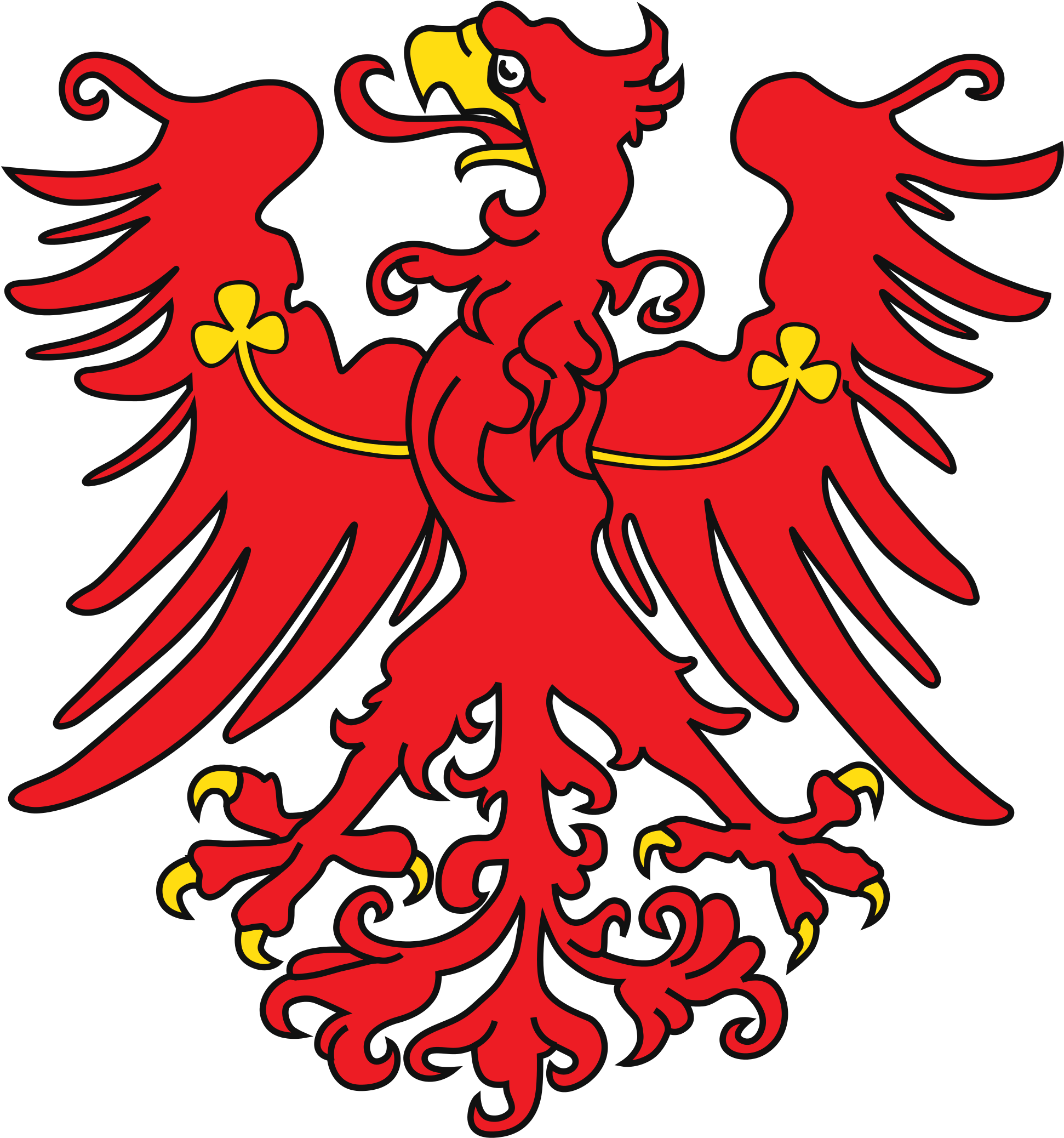 Snow Falling Clipart 20, Buy Clip Art - Regional Flags Of Prussia (2000x2137)