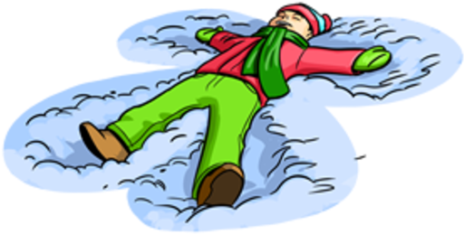 Cornell Cooperative Extension - Making A Snow Angel Clipart (555x337)