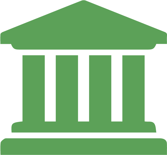 Subventions - Icon Bank Green Png (833x833)