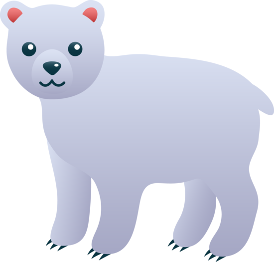 Eskimo Clipart Polar - Polar Bear Clipart Cute (550x525)