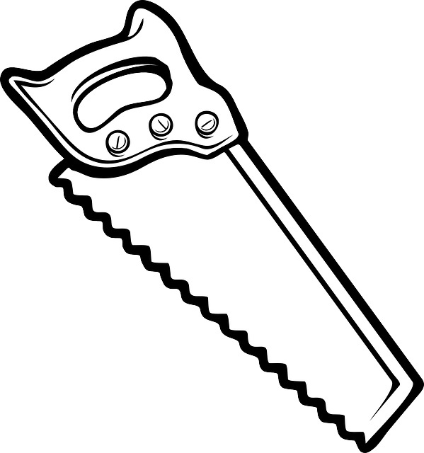 Handyman - Saw Clip Art (599x640)