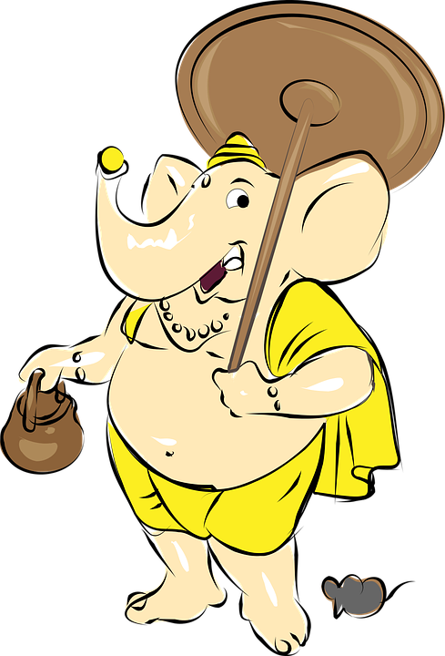 Cartoon Rings 11, Buy Clip Art - God Ganesh Cartoon (489x720)