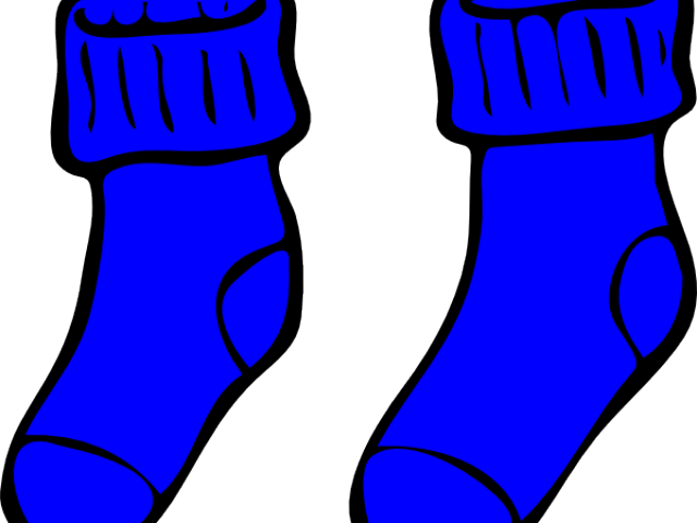 Blue Socks Cliparts - Blue Socks Cliparts (640x480)
