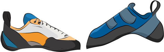 Climbing Shoe For Beginners - Climbing Shoes Clip Art (600x202)