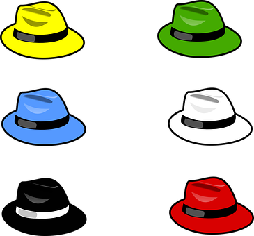 Hat Men Fashion Head Wear Fedora Six Colou - 6 Thinking Hats Clipart (365x340)
