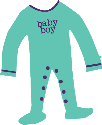 Baby Boy Blue Socks Free Clip Art - Clip Art (327x400)
