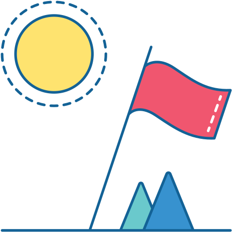 Icône Voyage, Vacances, Vacances, Soleil, Drapeau, - Circle Broken Line Png (512x512)