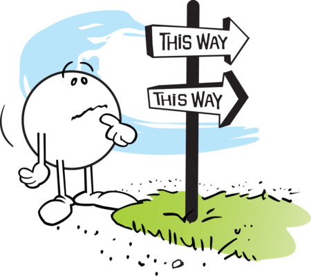 Création D'entreprise De Travaux Forestiers - Fork In The Road Clipart (450x400)