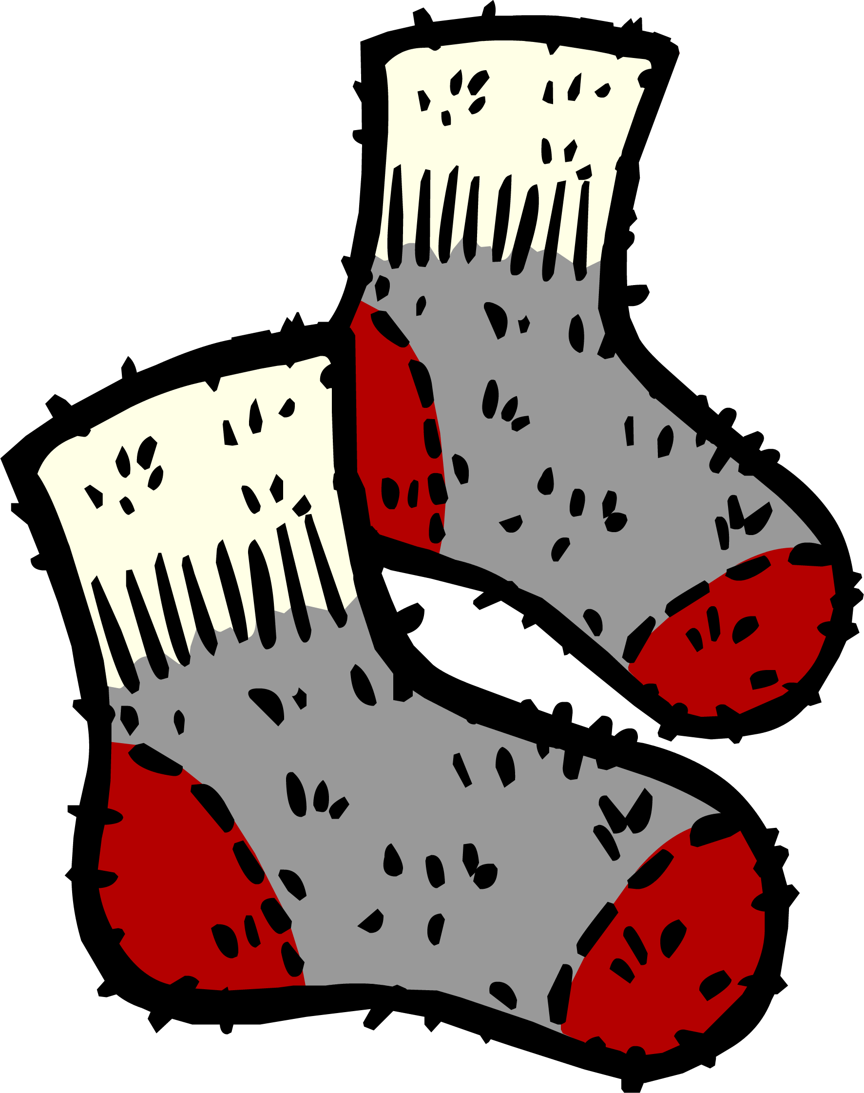 Wool Socks - Club Penguin Calcetines (1773x2243)