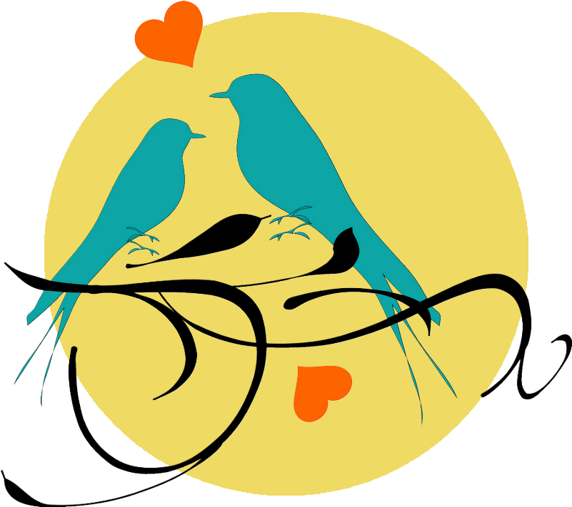 Mariage, Mots D'art En Francais, Wordar Mariage, Wordart - Love Bird Silhouette Png (900x900)