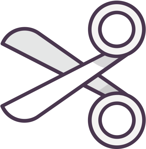 Scissors Clip Art Outline - Scissors (512x512)