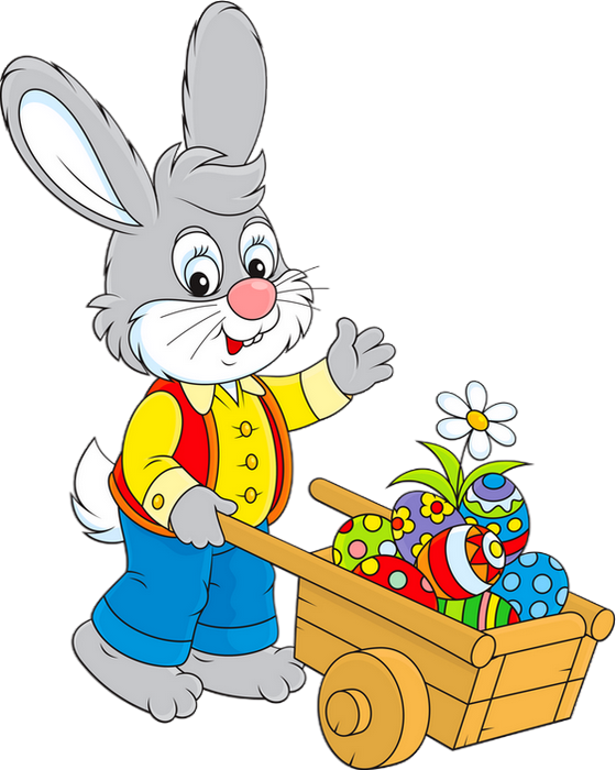 Lapin De Pâques Png, Oeufs - Moldura Para Foto Pascoa Png (560x700)