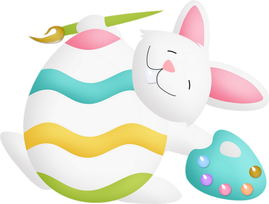 Lapin Png, Oeuf - Easter Bunny (555x420)