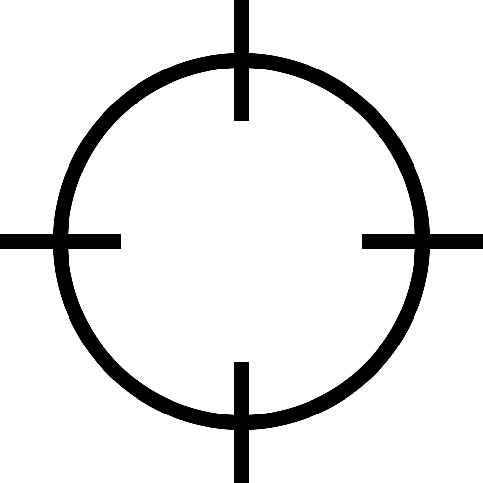 Png File - Crosshair Png (980x980)
