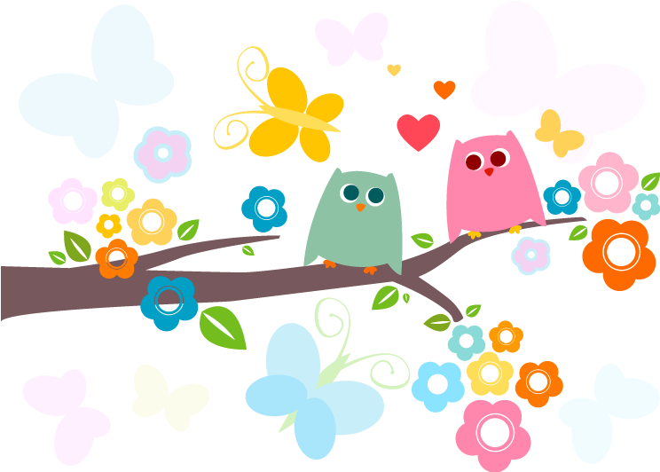 Owl Branch Stickers, Owl Tree Sticker, Owl Decal, Cute - Cute Owls (800x800)