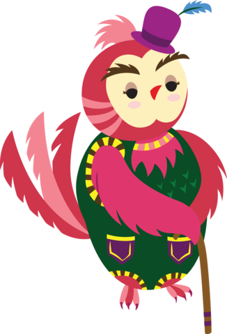 By Yenty Jap Fake Tattoo, Owl - Cartoon (326x479)