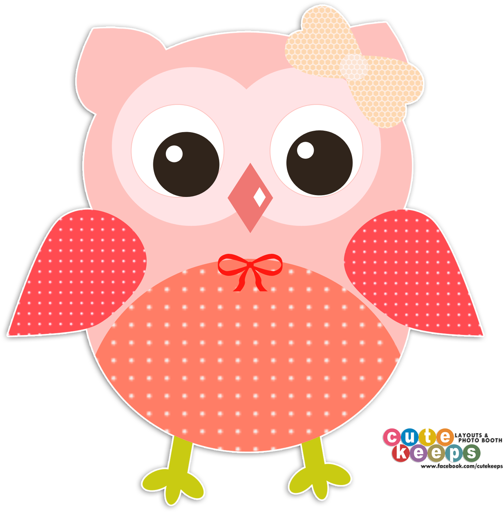 Cute Peach Orange Owl - Owl (1800x1800)