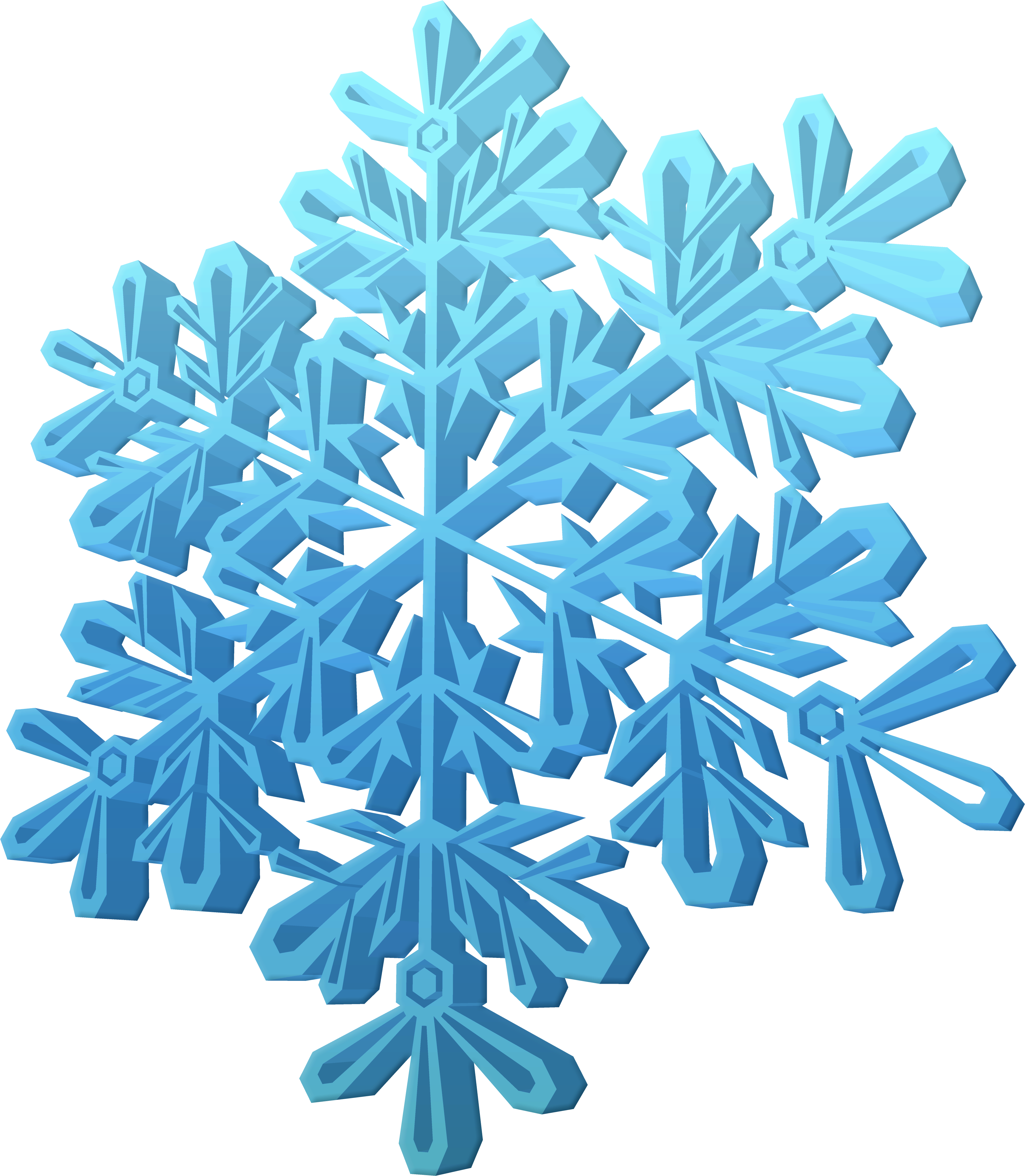 Snowflake Clipart High Resolution - Snowflake (3732x4283)