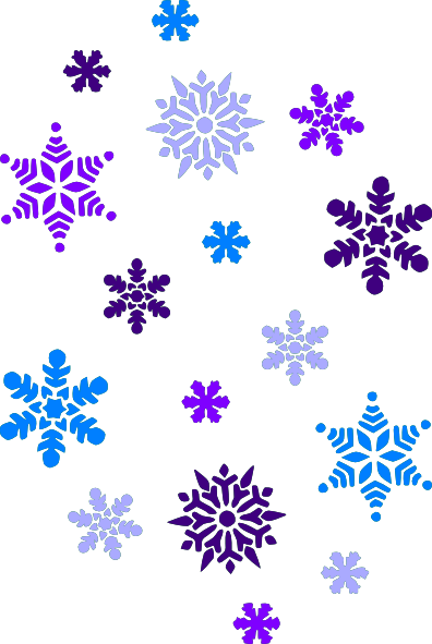 Simple Snowflake Clipart - Christmas Piano Recital Program Template (396x591)