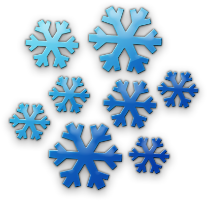Snowflake Clipart Cluster - Cluster Of Snowflakes Clipart (420x420)