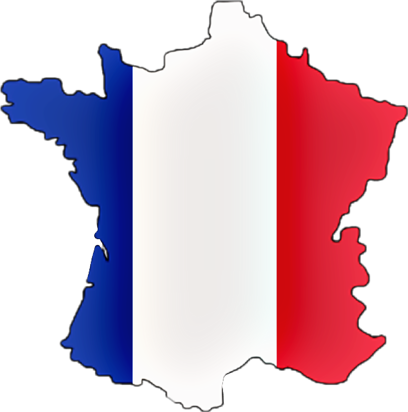 Carte Cartedefrance Drapeau France French Francais - France Country Flag (1752x1752)