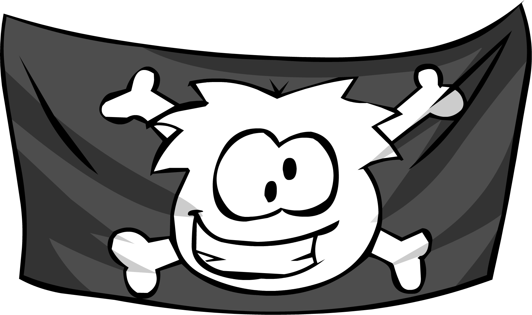 Jolly Roger Flag - Club Penguin Rare Items (1850x1098)