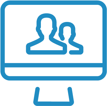 Supinfo Institute Of Information Technology B - People In Screen Icon (400x400)