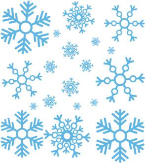 Vinilo Copos De Nieve - Flower (600x600)