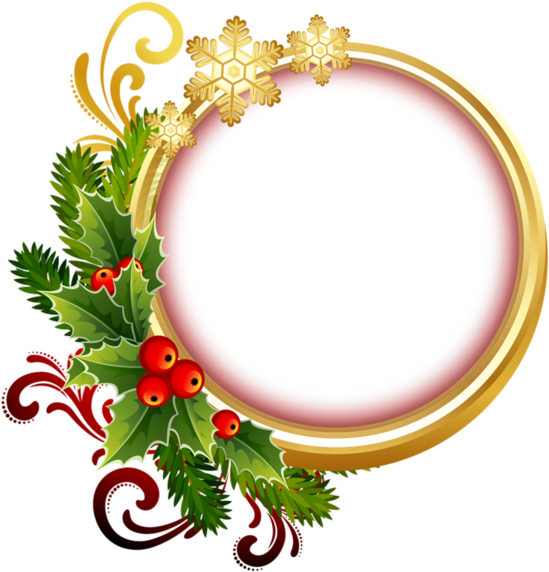 Hebergeur D'image - Новогодняя Рамка Круглая (600x600)