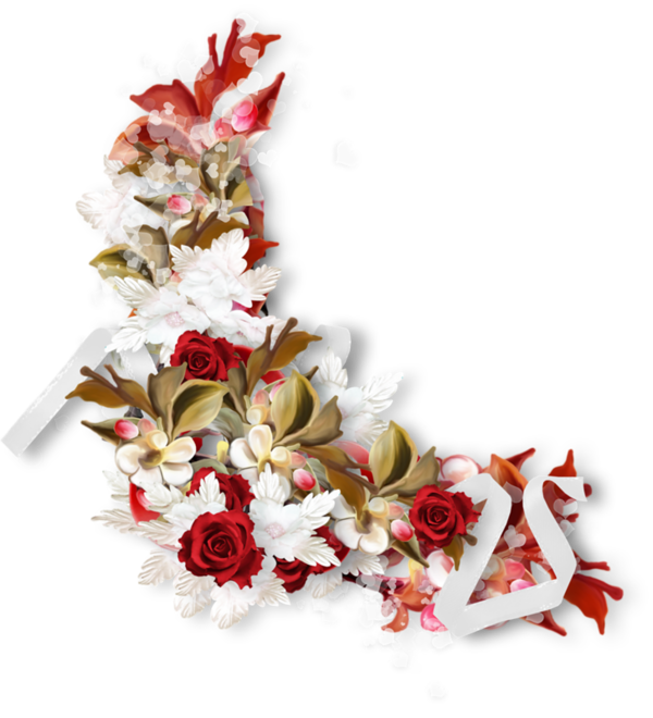 Coins Bordures - Page - Artificial Flower (600x660)