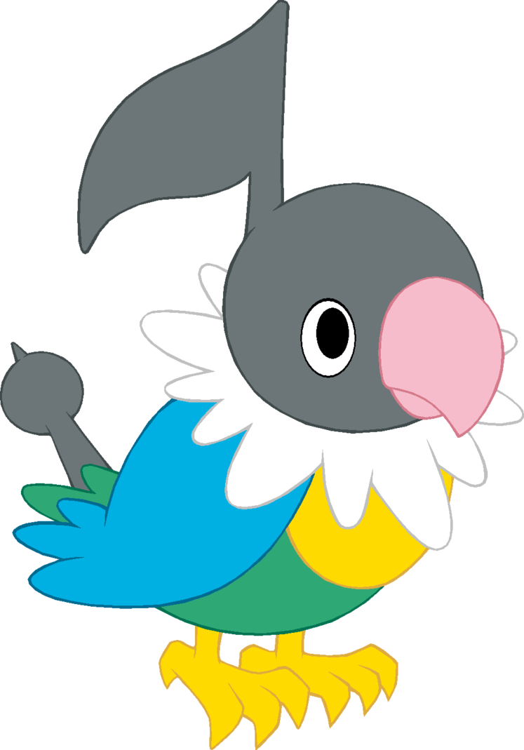 ~pokebase~ Chatot By Yukimemories - Chatot Base (747x1069)