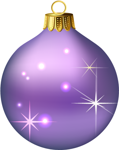 Christmas Baubles Png - Purple (500x500)