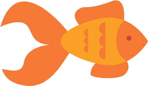 Goldfish Clipart Aquatic Animal - Goldfish Svg (512x512)