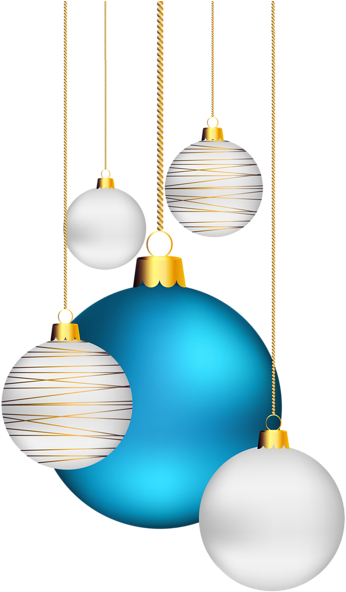 Christmas Balls Transparent Png Clip- Art Image - Christmas Day (357x600)