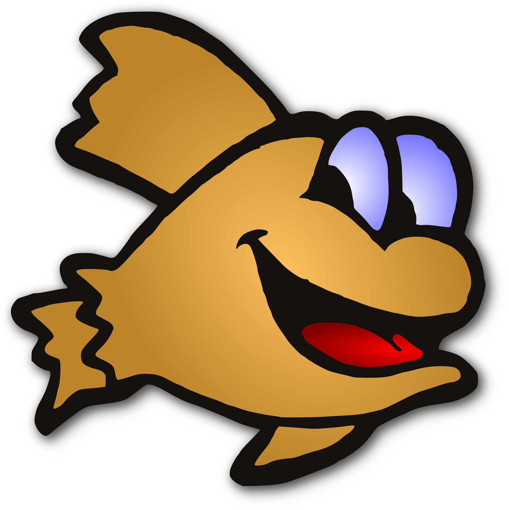 Goldfish Cliparts 7, - Clip Art (2400x2398)