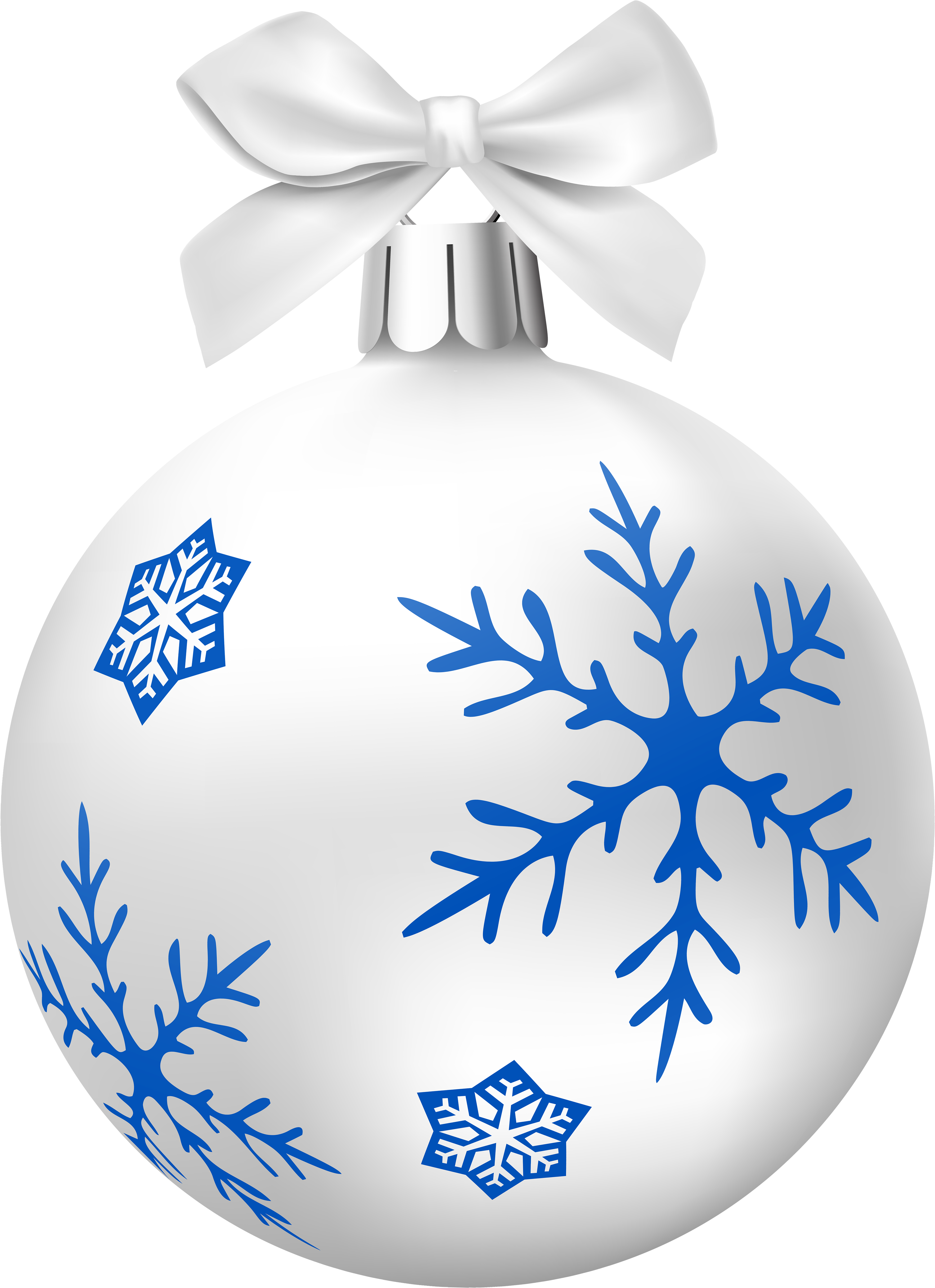 White Christmas Balls Png Clip Art - Christmas Ornament (3755x5000)