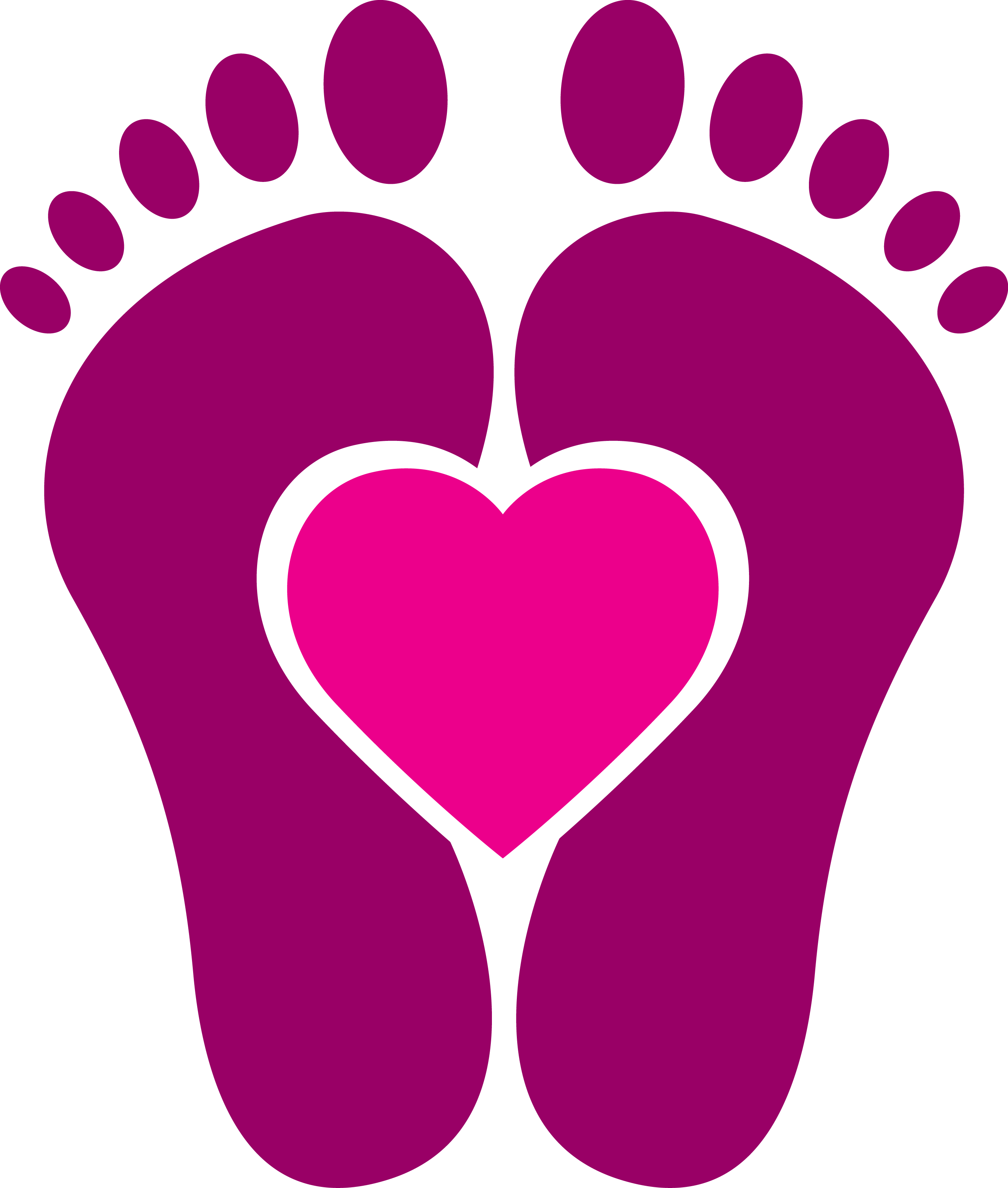 Reflexology Logo Alternative Health Services Can Stock - Footprints Art Logo (2709x3193)