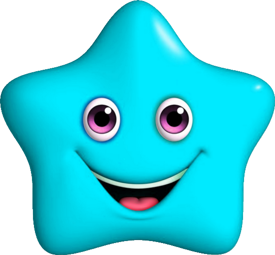 Hs Étoile Turquoise Contente - Estrella Amarilla Dibujo (551x512)