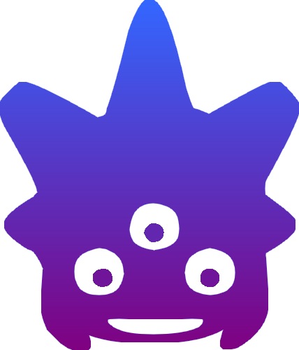 Gy Monstre Bleu - Cartoon (428x500)