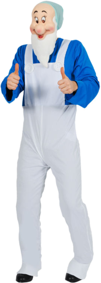Known For Always Having A Smile On His Face And Laughing, - Adult Happy Seven Dwarf Costume (366x580)
