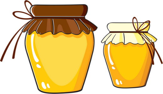 Pot De Miel Clipart - Pots De Miel Dessin (520x300)