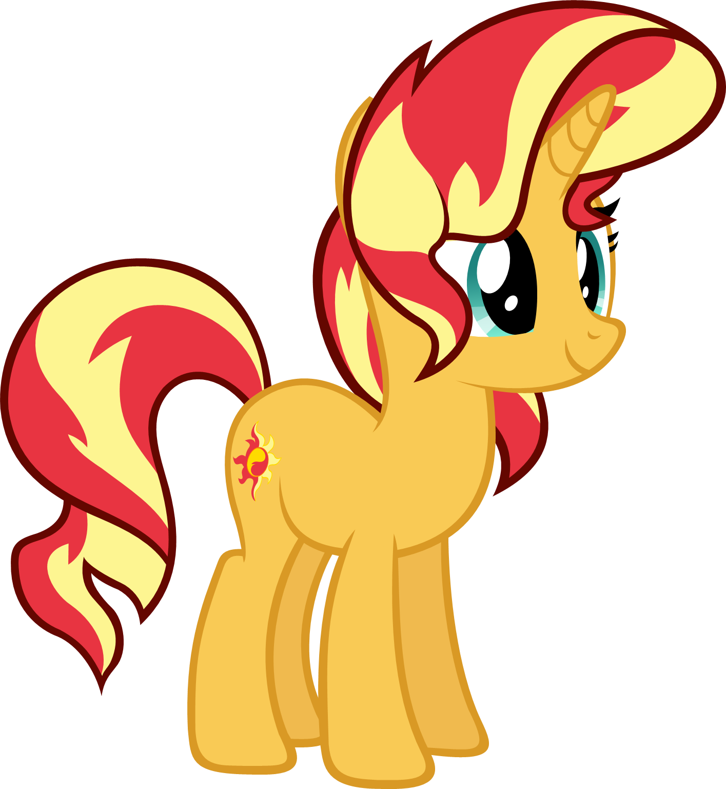 Sunset Shimmer By Zacatron94 - Mlp Mane 7 Sunset Shimmer (1415x1537)
