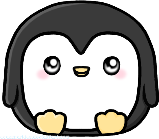 Chibi-penguin By Hydronemedia On Deviantart - Cute Penguin Emoji (555x488)