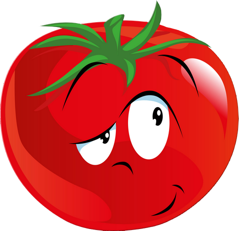 Tomate Rouge Perplexe - Emoticon (485x470)